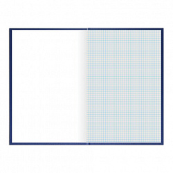 Книга учета 96 л., клетка, твердая, бумвинил, типографский блок, А4 200х290 мм, STAFF, 130214