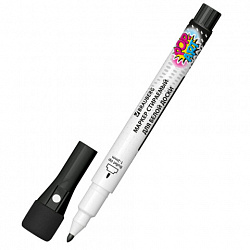 Маркеры на магните со стирателем для белой доски и планера, 3 шт., черные, BRAUBERG POP-ART, 1-2 мм, 152570