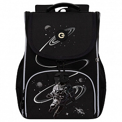 Ранец GRIZZLY анатомическая спинка, с мешком для обуви, для мальчиков, "SPACEMAN RACE", 33х25х13 см, RAm-585-4/1