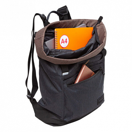 Рюкзак GRIZZLY, карман-антивор, с клапаном, трансформируемый объем, "ROLLTOP", 42х29х11 см, RQL-315-1/2