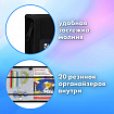 Папка на молнии BRAUBERG А4 с ручкой, с органайзером, 1 отделение, "Score goal", 273385