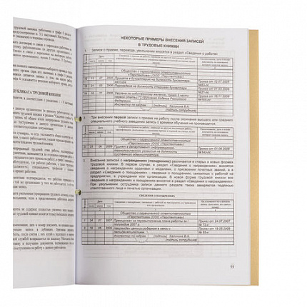 Книга учета движения трудовых книжек и вкладышей к ним, 32 л., сшивка, плобма, обложка ПВХ, 130203, КД-01