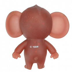 Игрушка-антистресс, тянучка "ЧЕБУРАШКА", наполнение шарики, блистер, СУПЕРЖИМ