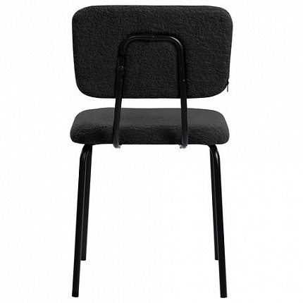 Стулья BRABIX "Ideal CF-080", КОМПЛЕКТ 4 шт., черный каркас, букле черный, 533244
