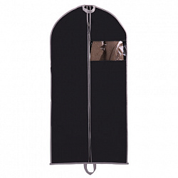Чехол для одежды на молнии с ручками дорожный 60х120 см, черный, SHAMAANI (ШАМААНИ), 609603