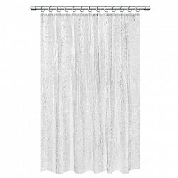 Шторка для ванной EVA, 180х200 см, кольца в комплекте, БЕЛАЯ ЛЕДЯНАЯ СВЕЖЕСТЬ, PRIMILA (ПРИМИЛА), 700099