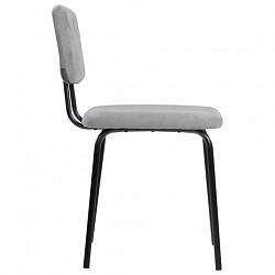 Стулья BRABIX "Dream CF-090", КОМПЛЕКТ 4 шт., черный каркас, ткань серая, 533252