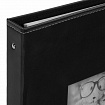 Фотоальбом BRAUBERG "Premium Black" 20 магнитных листов 30х32 см, под кожу, черный, 391186