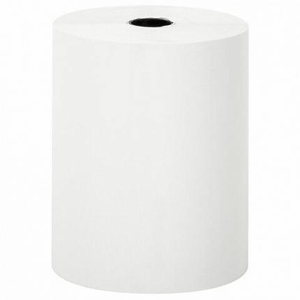 Чековая лента ТЕРМОБУМАГА 80 мм (диаметр 62 мм, длина 60 м, втулка 12 мм) КОМПЛЕКТ 6 шт., BRAUBERG, 112355, 52375