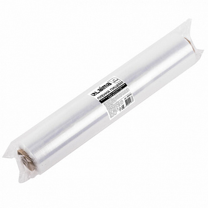 Пленка пищевая ПЭ 450 мм х 300 м, гарантированная длина, 6 мкм, вес 0,73 кг ±5%, LAIMA, 605042