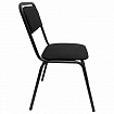 Стул для посетителей РС42, черный каркас, ткань черная