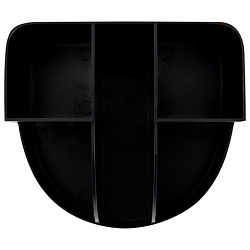 Подставка-органайзер BRAUBERG "ULTRA", 132х122х108 мм, 5 отделений, черная, 238256