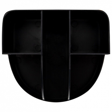 Подставка-органайзер BRAUBERG "ULTRA", 132х122х108 мм, 5 отделений, черная, 238256