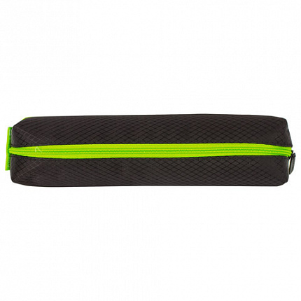 Пенал-косметичка BRAUBERG, мягкий, "Black&Bright", черно-зеленый, 21х5х5 см, 229005
