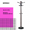 Вешалка-стойка BRABIX "CR-274", металл/мрамор, 1,8 м, на диске диаметром 36 см, 5 крючков + 4 дополнительных, венге, 601744