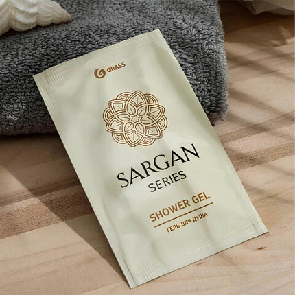 Гель для душа одноразовый 10 мл, КОМПЛЕКТ 500 шт., GRASS SARGAN, саше, флоупак, 125209