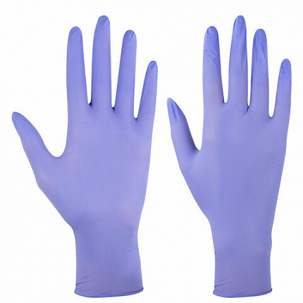 Перчатки нитриловые смотровые SFM Stable-Work/SUPERSOFT N 135, Германия, 50 пар (100 штук), размер 7-8, M (средний)