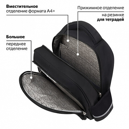 Рюкзак BRAUBERG SNAP, 2 отделения, 3 кармана, "Stylish checks", 39х28х16 см, 273130