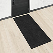 Коврик придверный 90х150 см, ЧЕРНЫЙ, влаго-грязезащитный, 450 г/м2, ребристый, PRIMILA (ПРИМИЛА) EXTRA, 701031