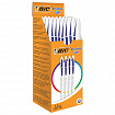 Ручка шариковая BIC "Cristal UP", СИНЯЯ, корпус белый, узел 1,2 мм, линия письма 0,35 мм, 949879