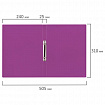 Папка на 2 кольцах А4 BRAUBERG PIXEL, 25 мм, фиолетовая, до 170 листов, 0,5 мм, 273035