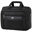 Сумка портфель BRAUBERG CONTROL с отделением для ноутбука 15-16", 2 отделения, черная, 31х41х15 см, 240508