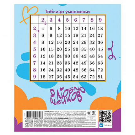 Тетрадь 12 л., HATBER клетка, обложка картон, "Мы - пёсики!" (микс в спайке), 089268, 12Т5В1