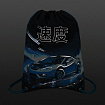Мешок для обуви BRAUBERG PREMIUM, карман, подкладка, светоотражайка, 43х33 см, Night race, 272425