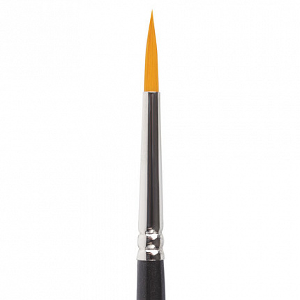 Кисть художественная проф. BRAUBERG ART CLASSIC, синтетика жесткая, круглая, № 4, короткая ручка, 200647