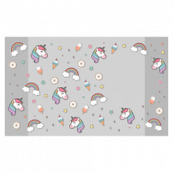 Обложки "UNICORN" для тетрадей и дневников, КОМПЛЕКТ 10 шт., ПЛОТНЫЕ, 210х350 мм, 110 мкм, FUNSTER (ФАНСТЕР), 274084