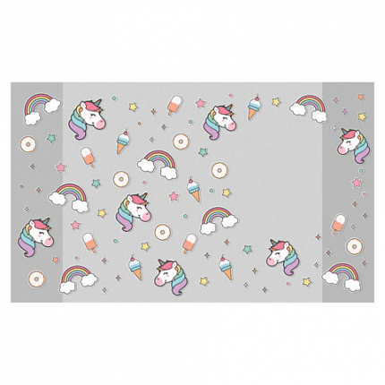 Обложки "UNICORN" для тетрадей и дневников, КОМПЛЕКТ 10 шт, ПЛОТНЫЕ, 210*350 мм, 110 мкм, FUNSTER, 274084