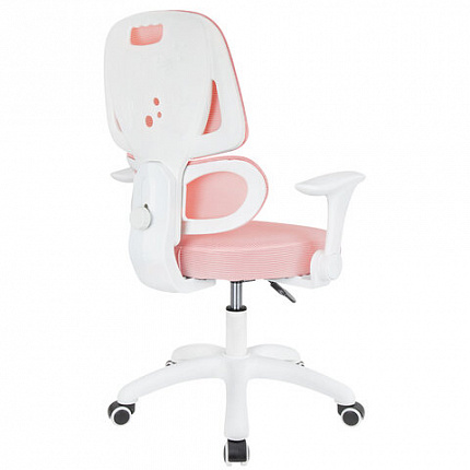 Кресло детское с поясничной поддержкой BRABIX KIDS "MG-225", сетка/ткань TW, розовое, 533316