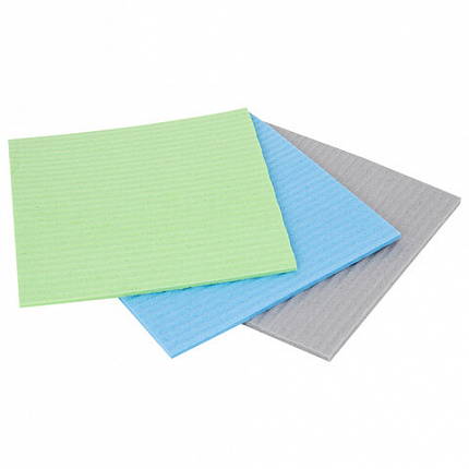 Салфетки губчатые для уборки кухни 15х15 см, ЦЕЛЛЮЛОЗНЫЕ, КОМПЛЕКТ 3 шт., цветные, LAIMA, 700262