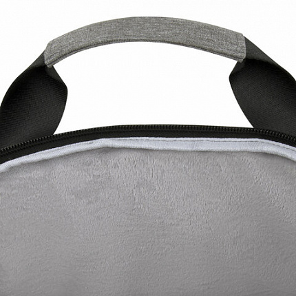 Сумка портфель HEIKKI PROFITABLE (ХЕЙКИ) с отд. для ноутбука 14", багаж лента, сер, 26х36х3 см, 272597