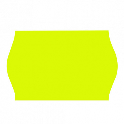 Этикет-лента 26х16 мм, волна, желтая, комплект 5 рулонов по 800 шт., BRAUBERG, 123581