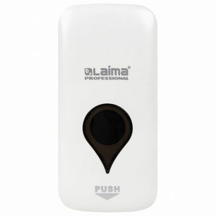 Дозатор для жидкого мыла ULTRA LAIMA PROFESSIONAL, НАЛИВНОЙ, 0,5 л, белый, ABS-пластик, 606829