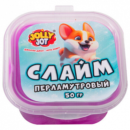 Слайм МИКС, 50 г, АССОРТИ, 8 видов, JOLLY JOT (ДЖОЛЛИ ДЖОТ), 667320