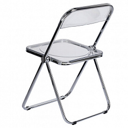 Стул складной прозрачный BRABIX "Glam CF-020", хромированный каркас, пластик, 533245