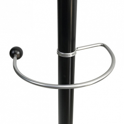 Вешалка-стойка BRABIX "CR-8342" на мраморном диске, металл, 5+4 крючка, цвет черный, 606439