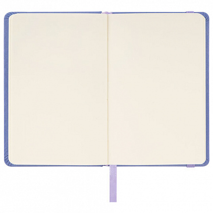 Скетчбук, слоновая кость 140 г/м2 90х140 мм, 80 л., КОЖЗАМ, резинка, BRAUBERG ART CLASSIC, пастель сиреневый, 116875