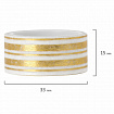 Клейкие WASHI-ленты для декора с фольгой ЗОЛОТИСТЫЕ, 15 мм х 3 м, 7 шт., рисовая бумага, ОСТРОВ СОКРОВИЩ, 661712