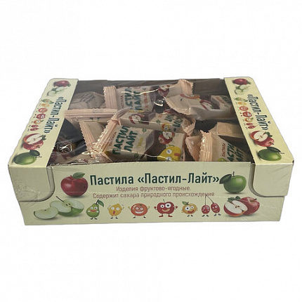 Пастила фруктовая Пастил-Лайт, ассорти вкусов, без добавления сахара, 500 г, УТ-00002476