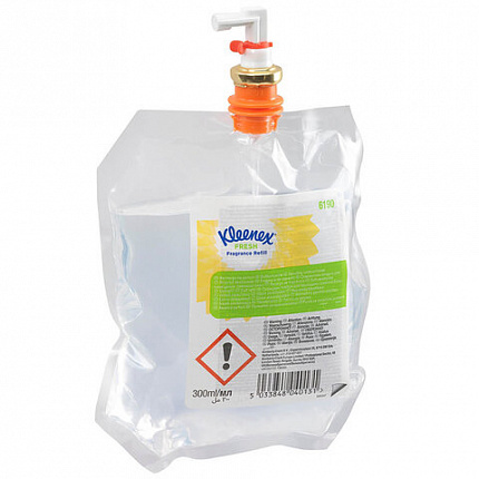 Сменный картридж для освежителя воздуха 300 мл, KIMBERLY-CLARK Kleenex Fresh, КОМПЛЕКТ 6 шт., 6190