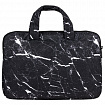 Сумка портфель BRAUBERG STYLE с отделением для ноутбука 13-14", 3 кармана, "Marble", черная, 26х36х3 см, 270835
