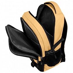 Рюкзак HEIKKI VALUABLE (ХЕЙКИ) универсальный, 2 отделения, отделение для ноутбука, бежевый, 48x33x19 см, 273870