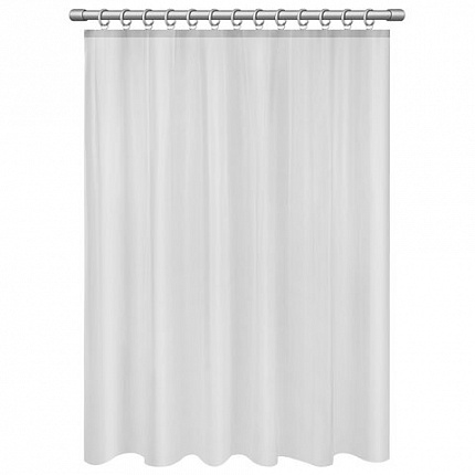 Шторка для ванной PEVA, 180х200 см, кольца в комплекте, цвет ассорти (белый, голубой, коричневый), PRIMILA (ПРИМИЛА), 700073