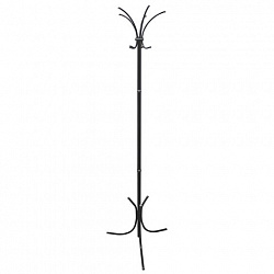 Вешалка-стойка "Нова-3", 1,84 м, основание 46х52 см, 5 крючков, металл, черная