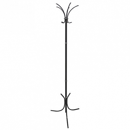 Вешалка-стойка "Нова-3", 1,84 м, основание 46х52 см, 5 крючков, металл, черная