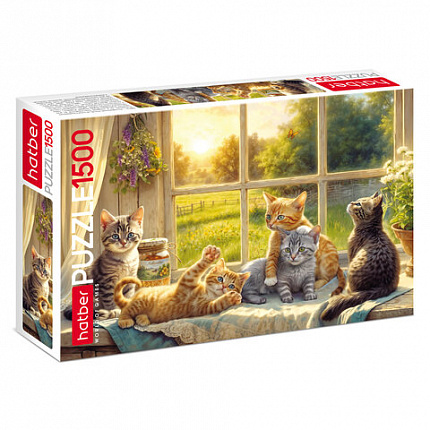 Пазл картонный 1500 элементов АССОРТИ, 670х480 мм, HATBER