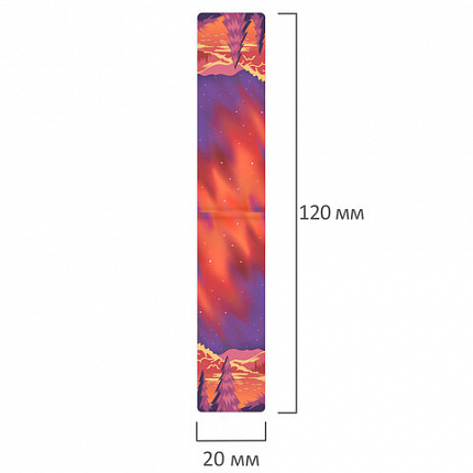 Закладки для книг МАГНИТНЫЕ, "GALAXY", набор 12 шт., 60x20 мм, BRAUBERG, 113171